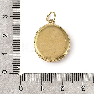 Baking Paint 304 Stainless Steel Pendants STAS-C178-01F-1