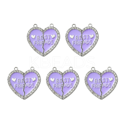 Alloy Enamel Split Pendant ENAM-YW0003-81C-1
