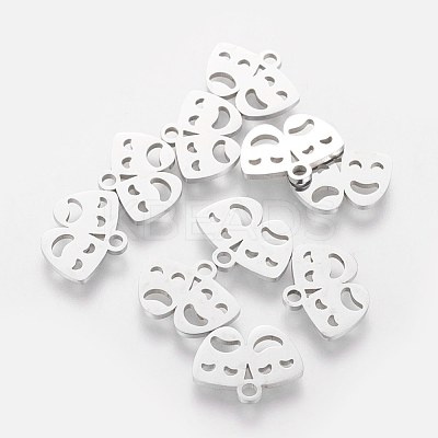 Non-Tarnish 201 Stainless Steel Charms STAS-S105-T156-1