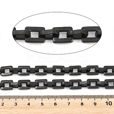 201 Stainless Steel Square Link Chains CHS-H118-17EB-1