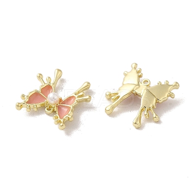 Rack Plating Alloy Enamel Pendants FIND-C049-05G-1