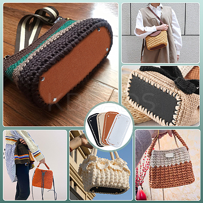 8Pcs 4 Colors Rectangle Felt Bag Bottom FIND-PH0024-17A-1
