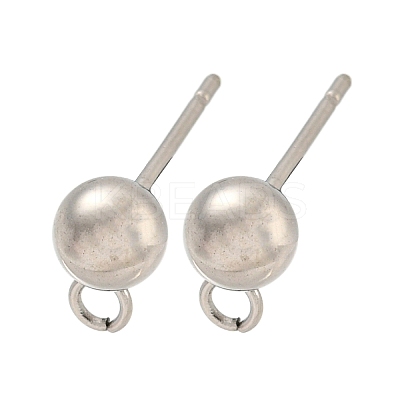 Non-Tarnish 304 Stainless Steel Stud Earring Findings LS-STAS-O004-10C-P-1