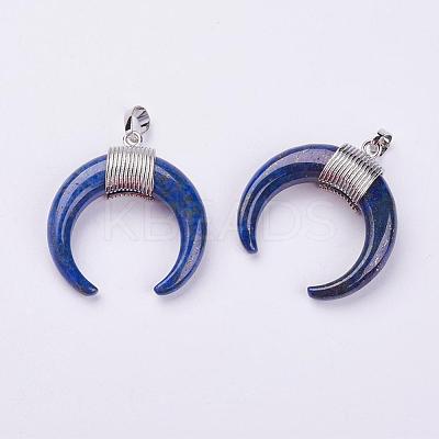 Naturalapis Lazuli Pendants G-L466-B04-1