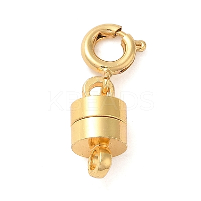 Brass Magnetic Clasps with Springs Clasps KK-NH0002-15G-1