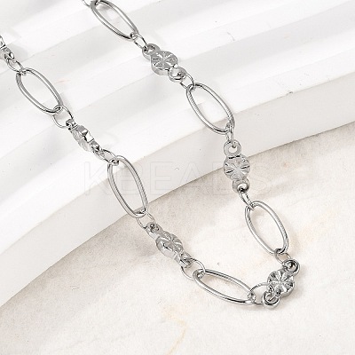 304 Stainless Steel Link Bracelets BJEW-A044-03A-P-1