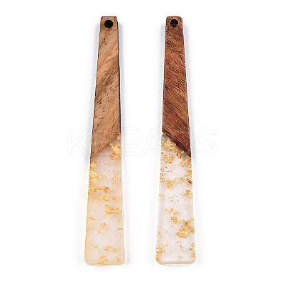 Translucent Resin & Walnut Wood Big Pendants RESI-TAC0017-46-A01-1