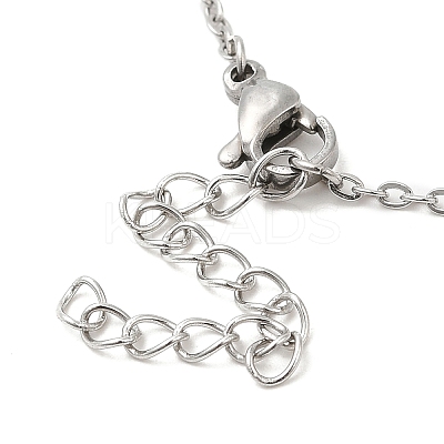 Non-Tarnish 306 Stainless Steel Pendant Necklace for Women LS-NJEW-Q772-01P-07-1