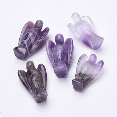 Natural Amethyst Angel Decor Healing Stones G-S282-39-1