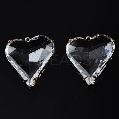 Transparent Glass Pendants LS-GLAA-Q088-022-1