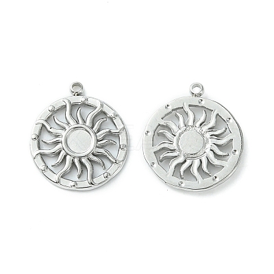 Non-Tarnish 304 Stainless Steel Pendant Cabochon Settings STAS-L269-055P-1