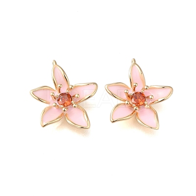 Brass Enamel Pendants X-KK-S368-13G-03-1