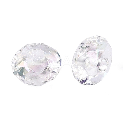 Transparent Acrylic European Beads OACR-E033-25K-1