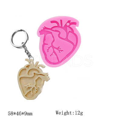 Heart DIY Pendant Food Grade Silicone Statue Molds SIMO-PW0001-320-1
