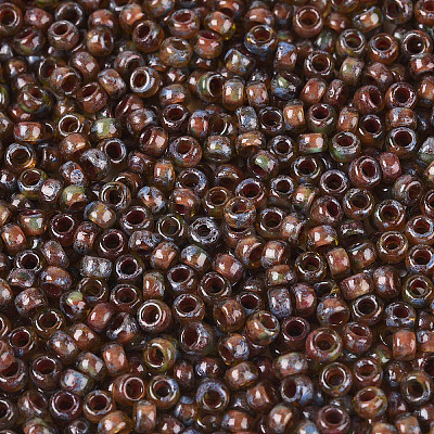 Picasso Cylinder Glass Seed Beads SEED-N011-01D-1