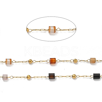 304 Stainless Steel Handmade Chains CHS-C009-21G-1