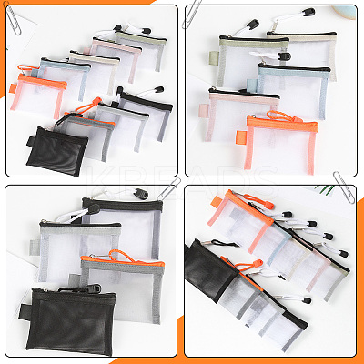 5Pcs Nylon Mesh Pen Bag AJEW-SP0001-89I-1
