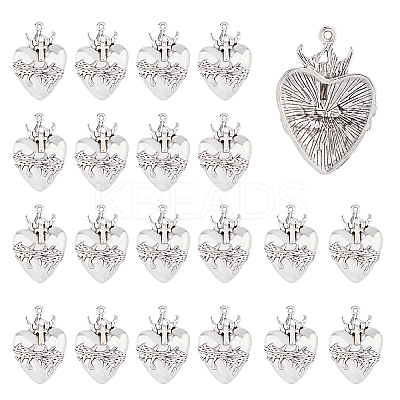 24Pcs Tibetan Style Alloy Pendants FIND-DC0005-55-1