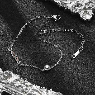 201 Stainless Steel Cable Chain Bracelets LS-BJEW-H205-01E-P-1