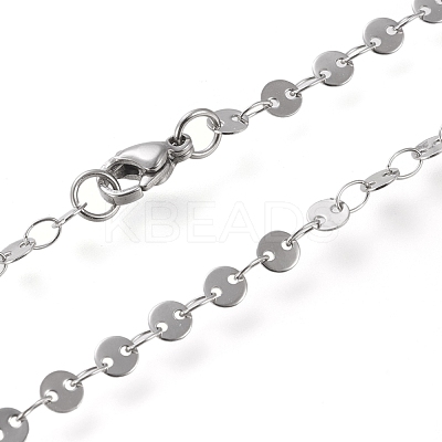 Non-Tarnish 304 Stainless Steel Link Chain Necklaces STAS-I156-27A-P-1