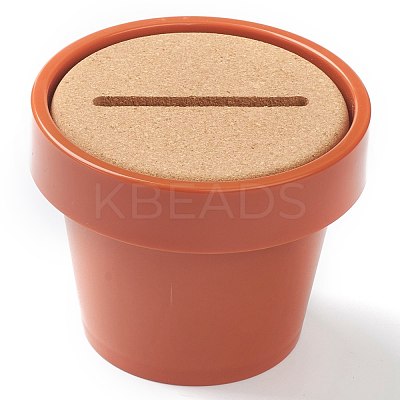 Plastic Flowerpot Holder for Cup Mat Home Office Bar Decoration AJEW-H110-01-1