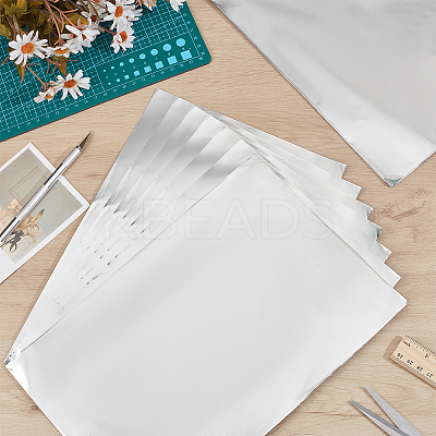 50 Sheets Tinfoil Paper Sheets for Craft Engraving DIY-PH0031-10A-1