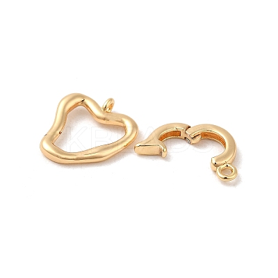 Brass Fold Over Clasps KK-M270-17G-1