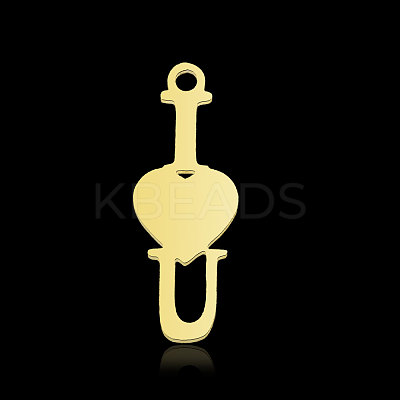 201 Stainless Steel Pendants Ion Plating(IP) STAS-N090-LA876-2-1
