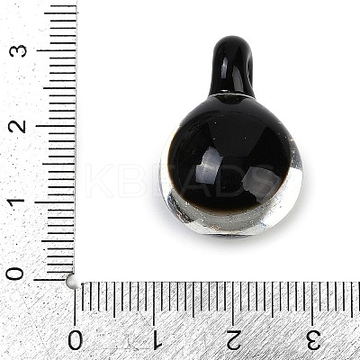 Handmade Lampwork Pendants LAMP-Q005-05B-04-1