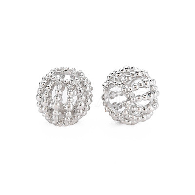 Rack Plating Alloy European Beads MPDL-N039-118P-1