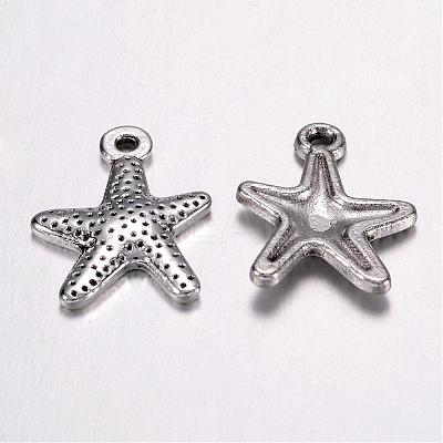Tibetan Style Alloy Starfish/Sea Stars Pendants X-LF0463Y-1