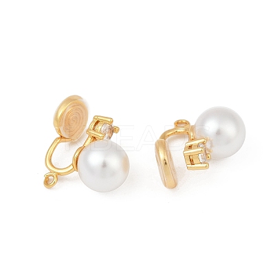Round Brass Brass Micro Pave Clear Cubic Zirconia Ear Cuff Findings LS-KK-F902-03G-1