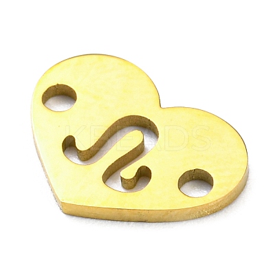 12Pcs 12 Styles Ion Plating(IP) 304 Stainless Steel Hollow Connector Charms STAS-H180-02G-1