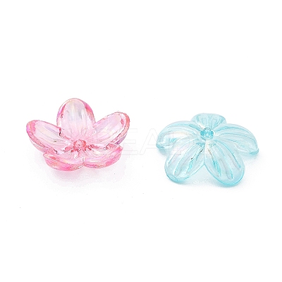 UV Plating Acrylic Bead Caps PACR-B003-06-1