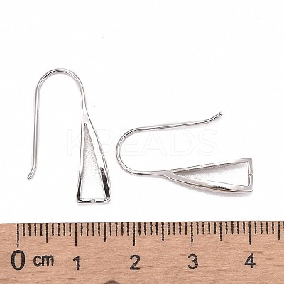 Anti-Tarnish Rhodium Plated 925 Sterling Silver Earring Hooks STER-F033-41P-1