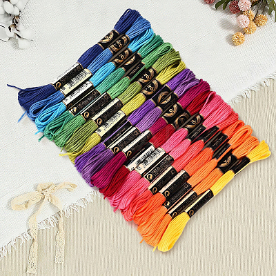 Polyester Embroidery Threads OCOR-WH20074-13B-04C-1