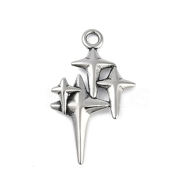 316 Surgical Stainless Steel Pendants STAS-G349-39AS-1