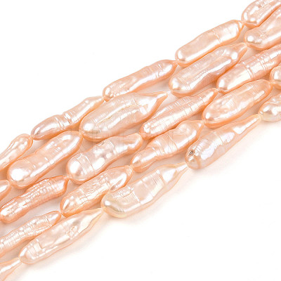 Baroque Natural Keshi Pearl Beads Strands PEAR-S020-H12-1