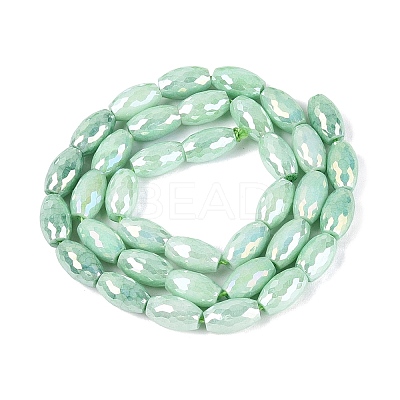 Anti-Tarnish Electroplate Glass Beads Strands EGLA-Q130-02A-06-1