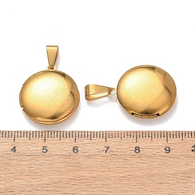 316 Stainless Steel Locket Pendants STAS-K321-11B-G-1