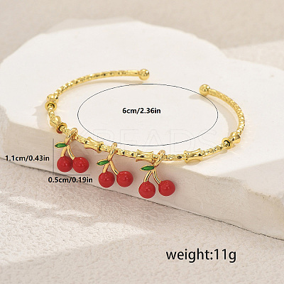 Cute and Sweet Brass Cuff Bangles EC0597-2-1