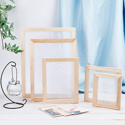 Wooden Paper Making LS-DIY-WH0171-49A-1