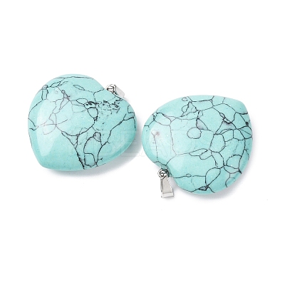 Synthetic Turquoise Pendants G-Z113-05-1