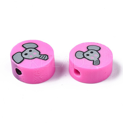 Handmade Polymer Clay Beads CLAY-N008-036H-1