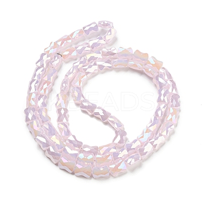 AB Color Plate Glass Beads Strands EGLA-P051-06B-C01-1
