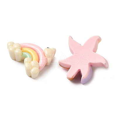 Opaque Resin Decoden Cabochons RESI-M041-05-1