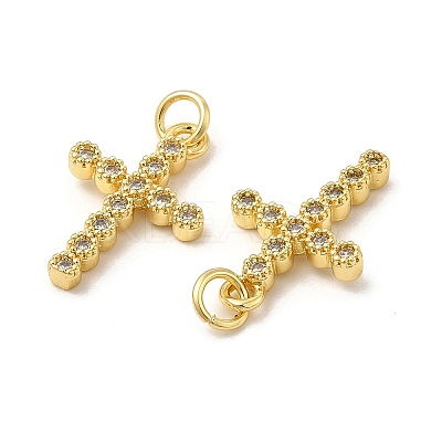 Brass Micro Pave Cubic Zirconia Pendants LS-KK-E068-VB256-1