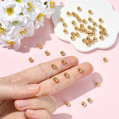 SHEGRACE Brass Beads XGR0042G-18G-1