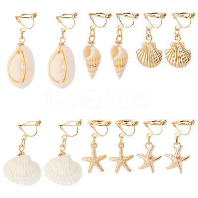 6Pair 304 Stainless Steel Clip-on Earring EJEW-UN00025-1