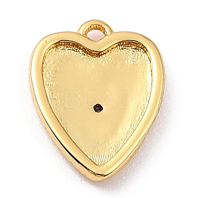 Brass Micro Pave Cubic Zirconia Charms ZIRC-I054-14G-08-1